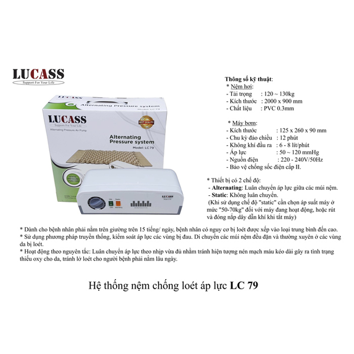 Đệm khí chống loét LUCASS LC 79