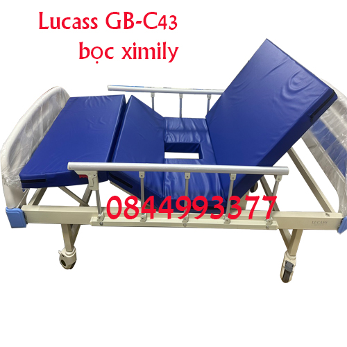 Giường bệnh 3 tay quay Lucass GB-T43